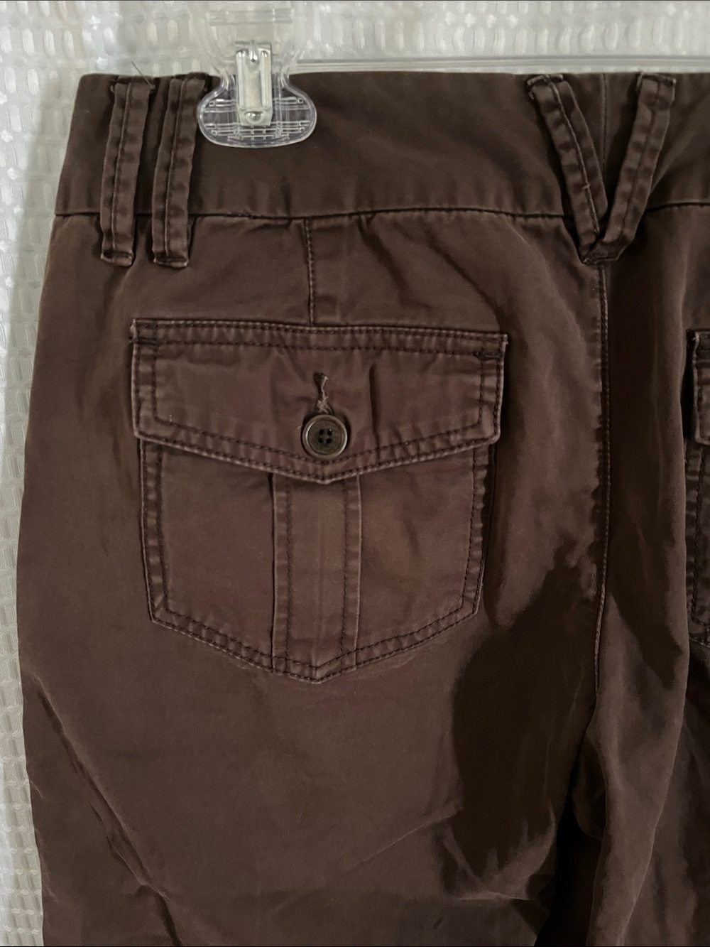 Tommy Hilfiger Brown Cotton Capri Pants Size 8 Mid Rise Cropped Casual - Picture 7 of 11